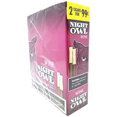 Night Owl Wine Pipe Tobacco Cigars 30ct