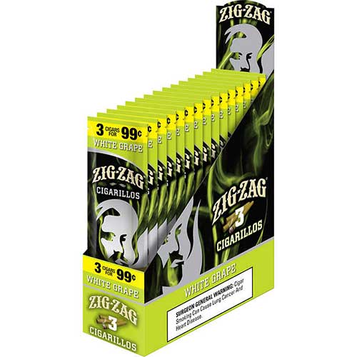 Zig Zag Cigarillos White Grape 15 3pks